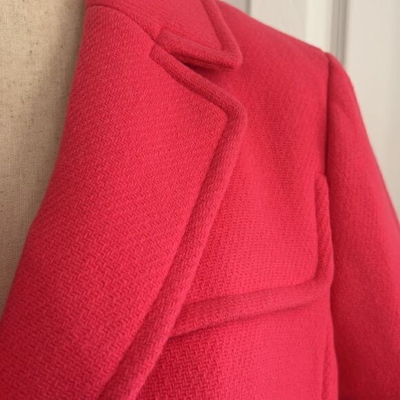 Talbots Albury Short Pea Coat Pink Size 8 - Picture 14 of 17